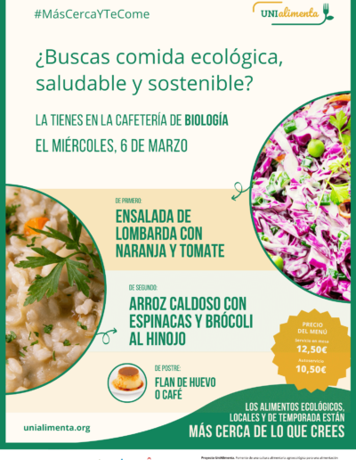 Biologia menu semanal Unialimenta 1