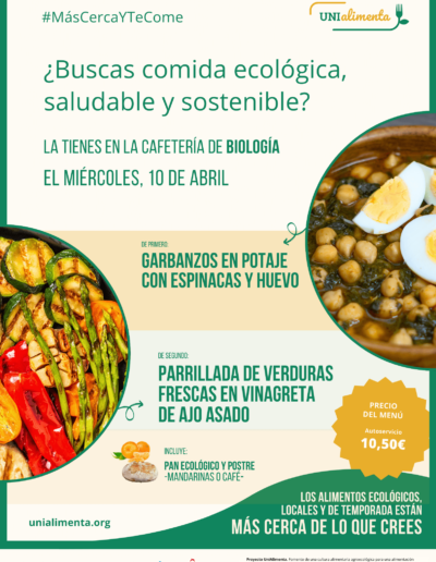 Biologia menu semanal Unialimenta 5