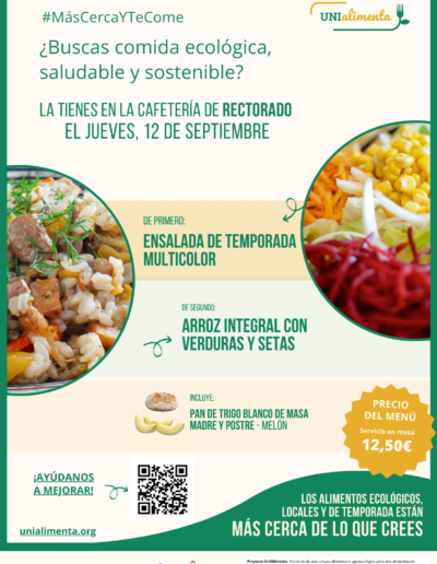 Semana21 menu semanal Unialimenta rectorado